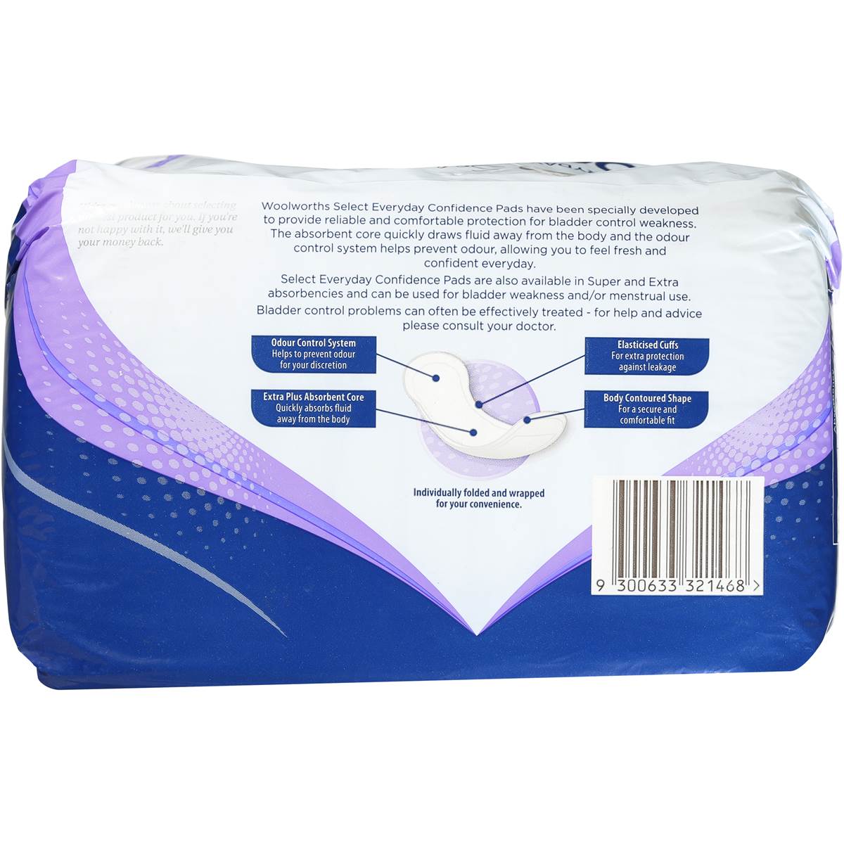 Select Incontinence Extra Plus Pads 12 Pack Woolworths