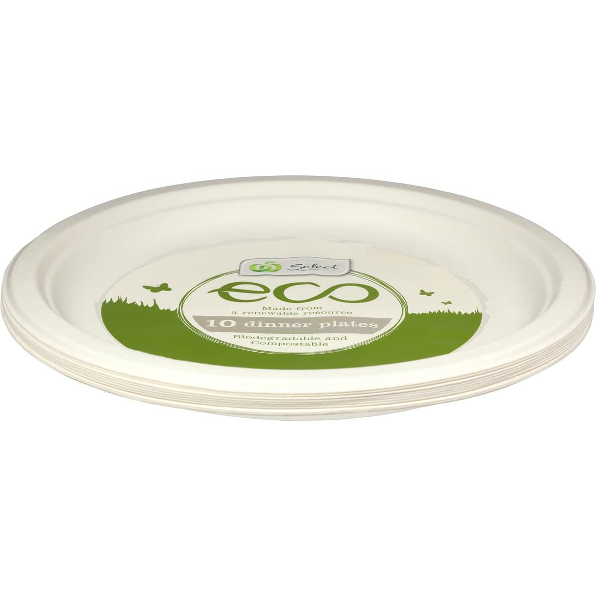 Woolworths Eco Dinner Plates 10 Pack Woolworths