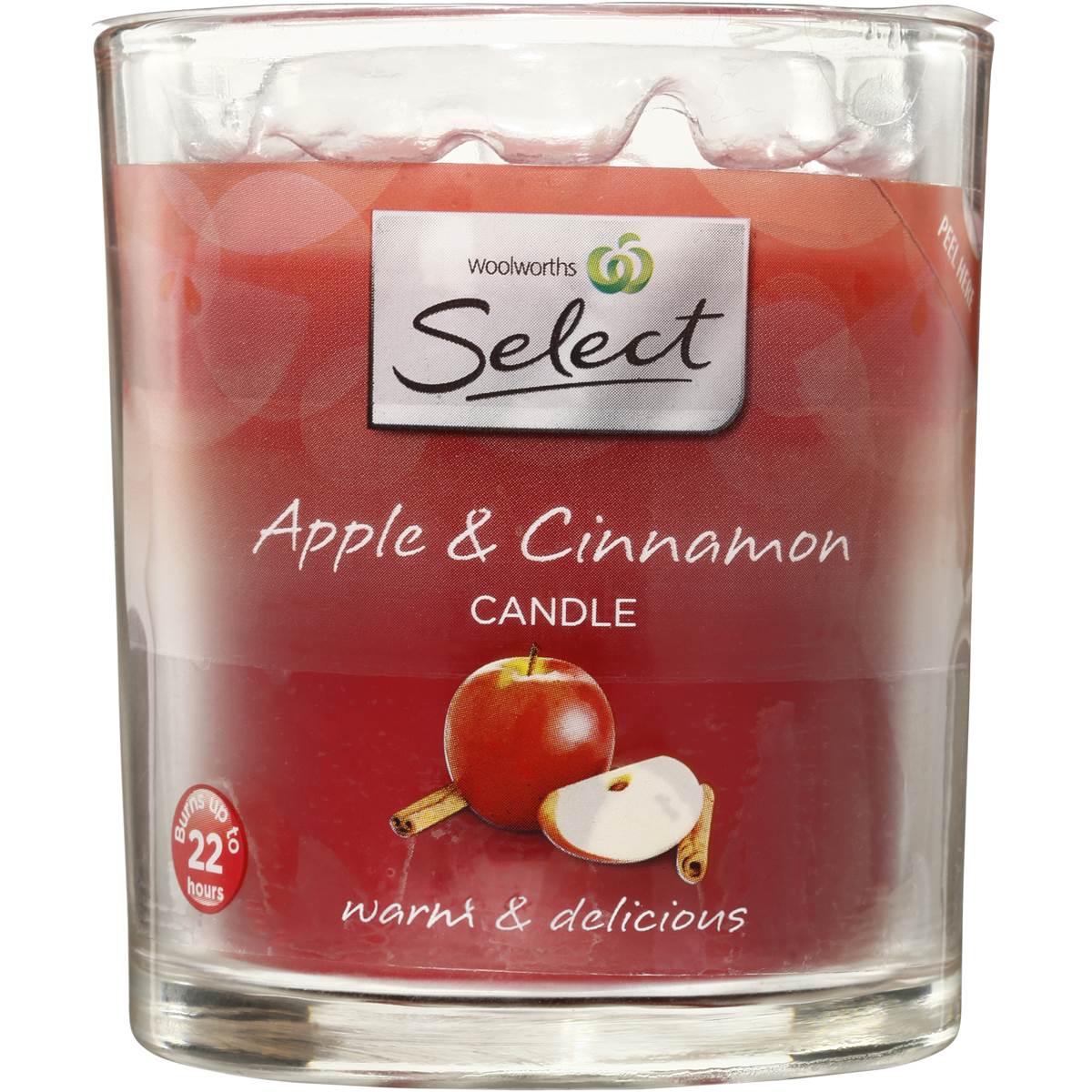 Woolworths Select Candle Apple & Cinnamon Each Woolworths