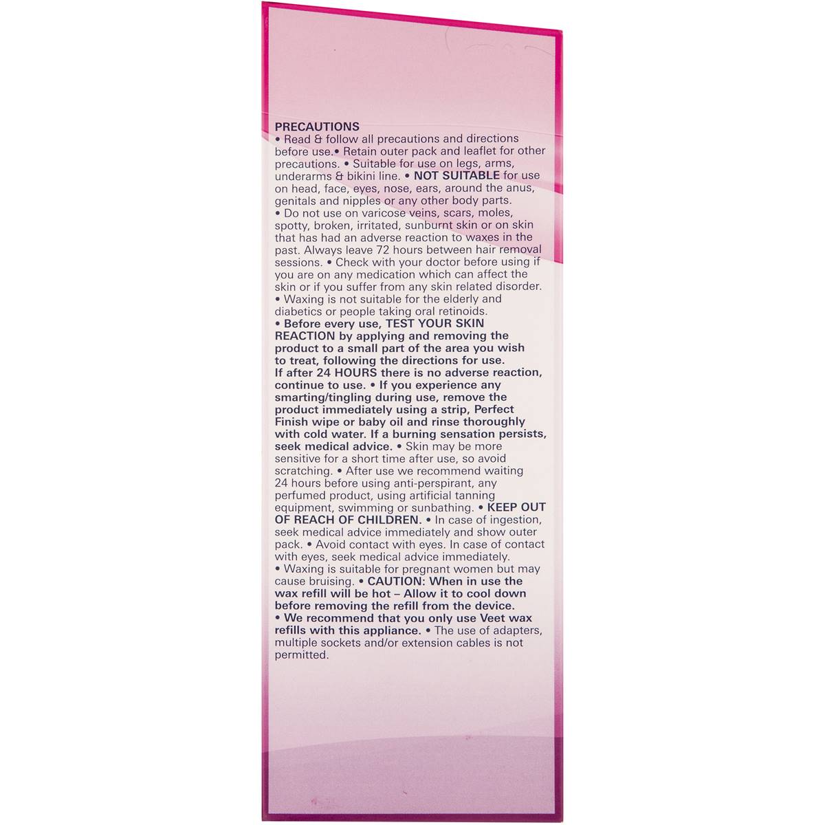 Veet Easy Hair Removal Wax Electrical Roll On Kit 50ml Woolworths