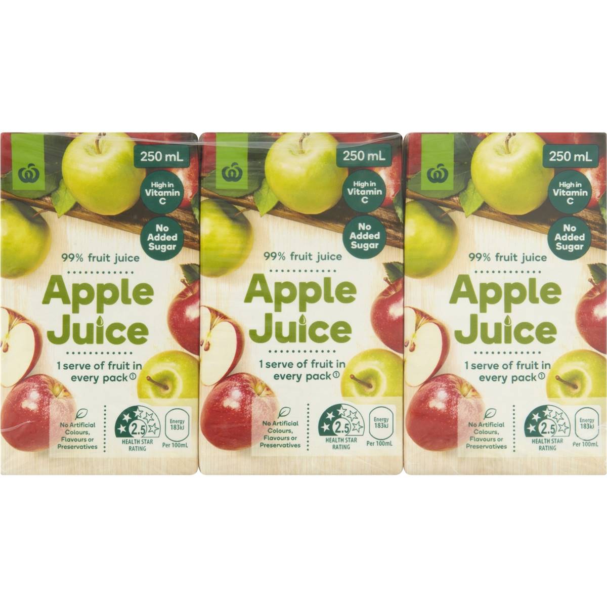 Woolworths Apple Juice 6x250ml | Woolworths