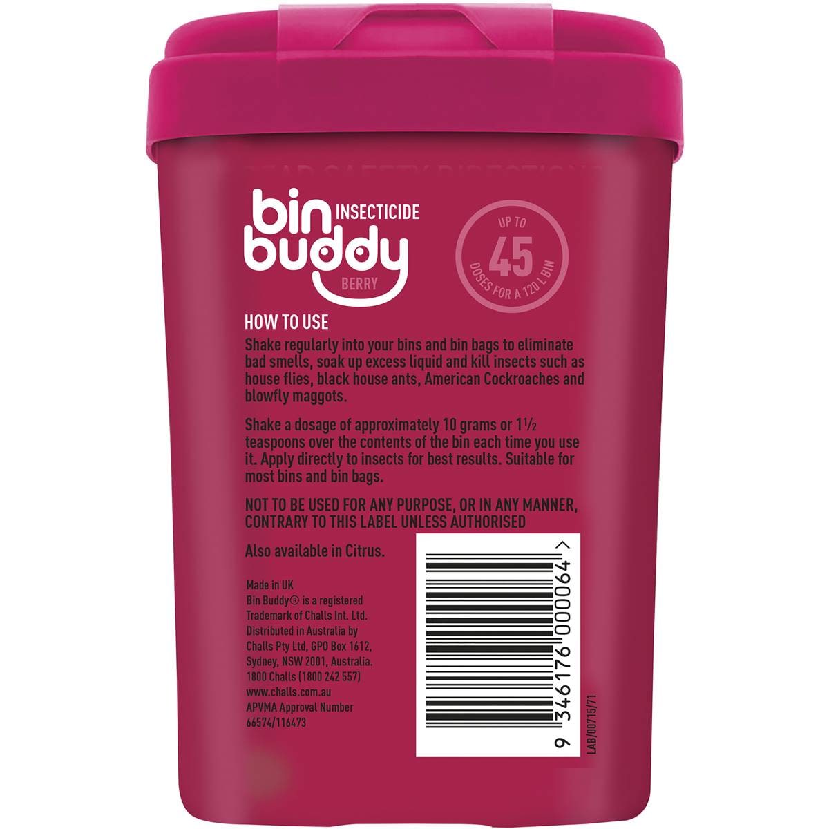 Bin Buddy Berry And Citrus 450g Woolworths