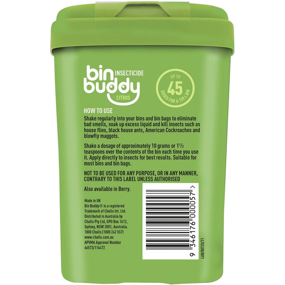 Bin Buddy Berry And Citrus 450g Woolworths