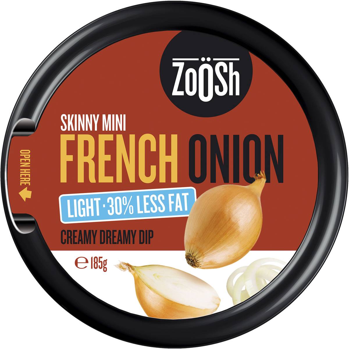 Zoosh French Onion Light Dip 30 Less Fat 185g Woolworths
