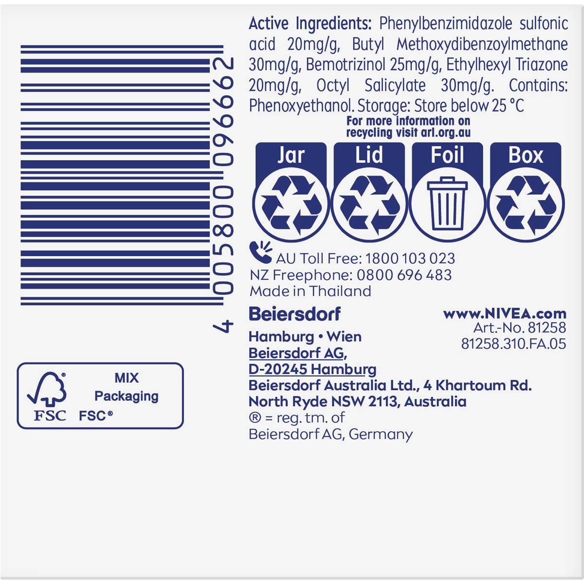 Nivea Hydrating Day Face Cream Moisturiser With Spf30 50ml Woolworths