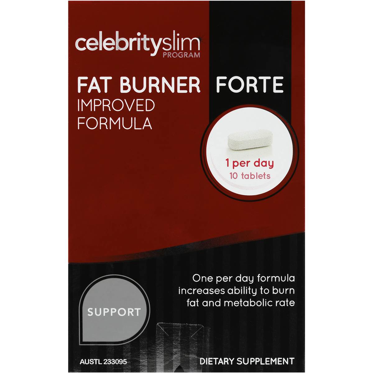 Celebrity Slim Fat Burner Forte 1 Per Day Tablets 10 Pack Woolworths