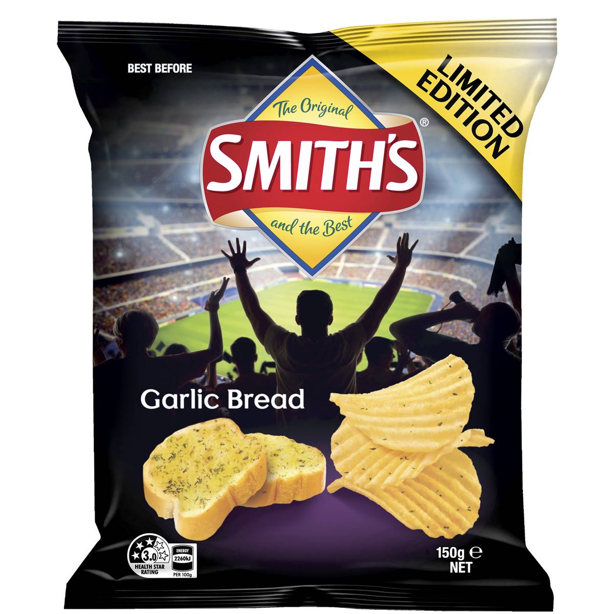 Smith's Crinkle Cut Garlic Bread 150g Woolworths