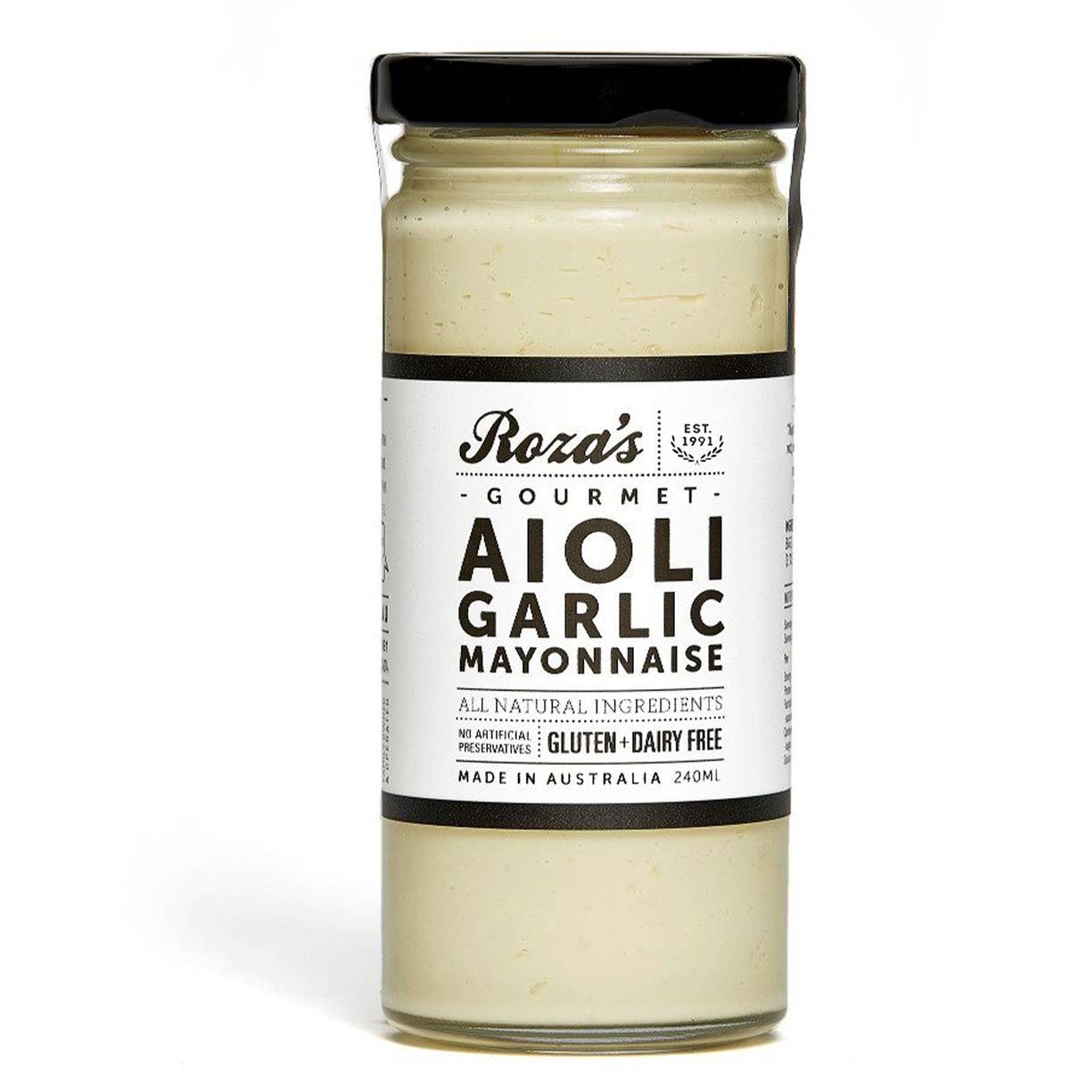 Roza's Aioli Garlic Mayonnaise 240ml Woolworths