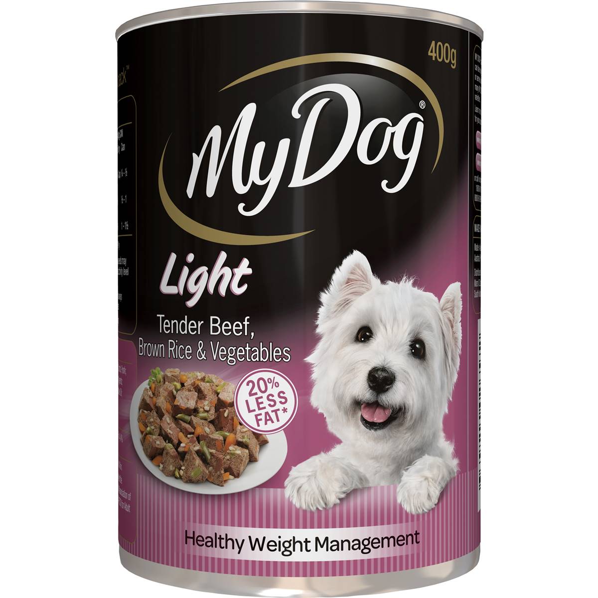 My Dog Dog Food Light Tender Beef & Veg 400g Woolworths