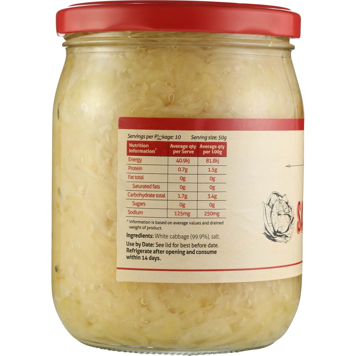 Sandhurst Sauerkraut 500g Woolworths