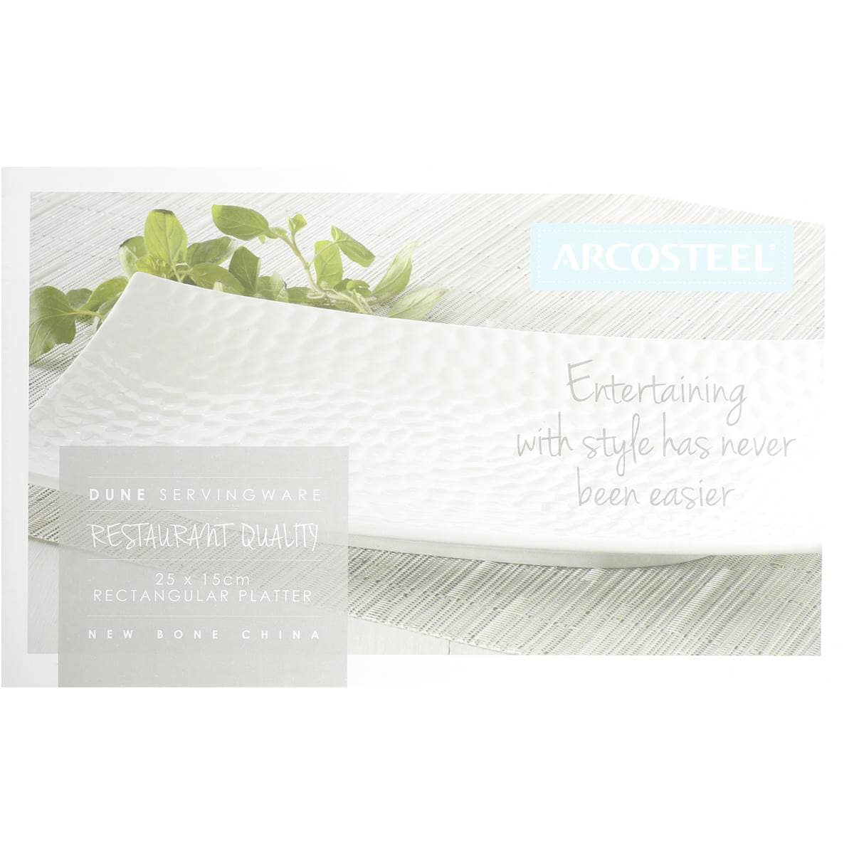 Arcosteel Dinnerware Small Rectangle Platter 25cm X 15cm Woolworths