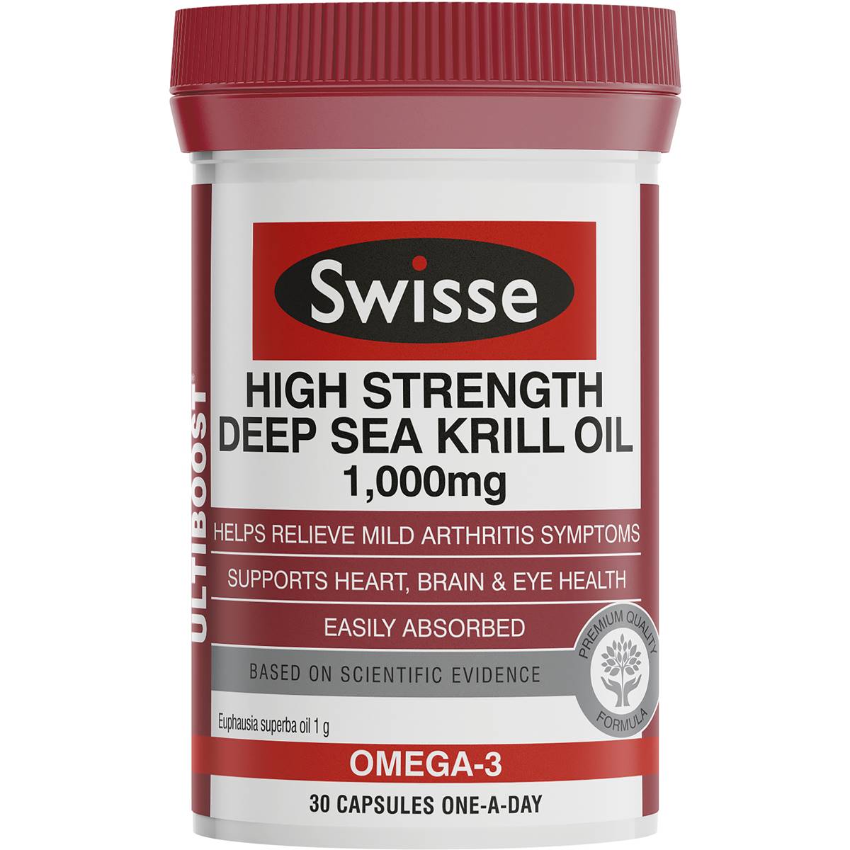 Swisse Ultiboost Deep Sea Krill Oil Hs 1000mg 30 Pack | Woolworths