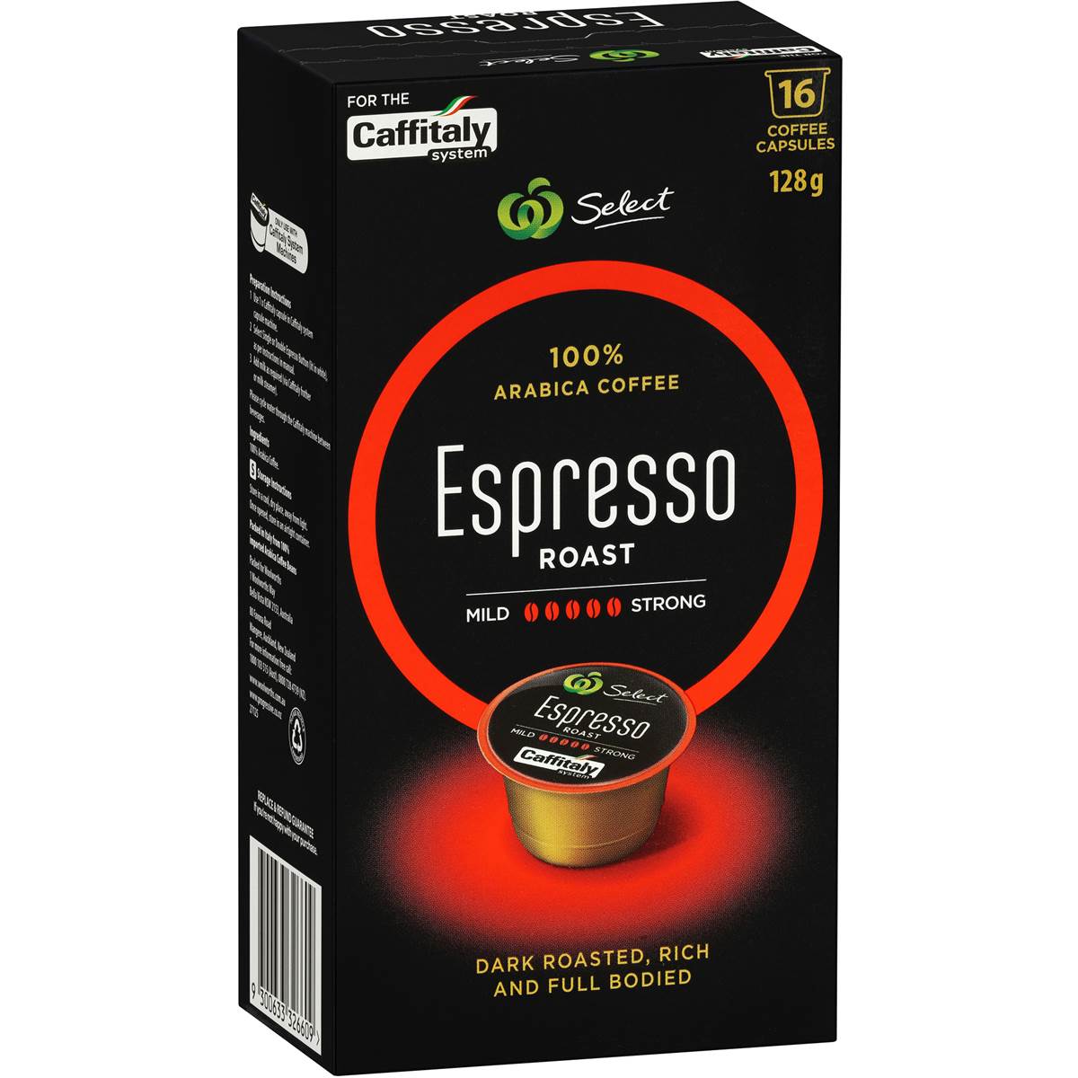 Woolworths Caffitaly Capsules Espresso Roast 10pk Woolworths