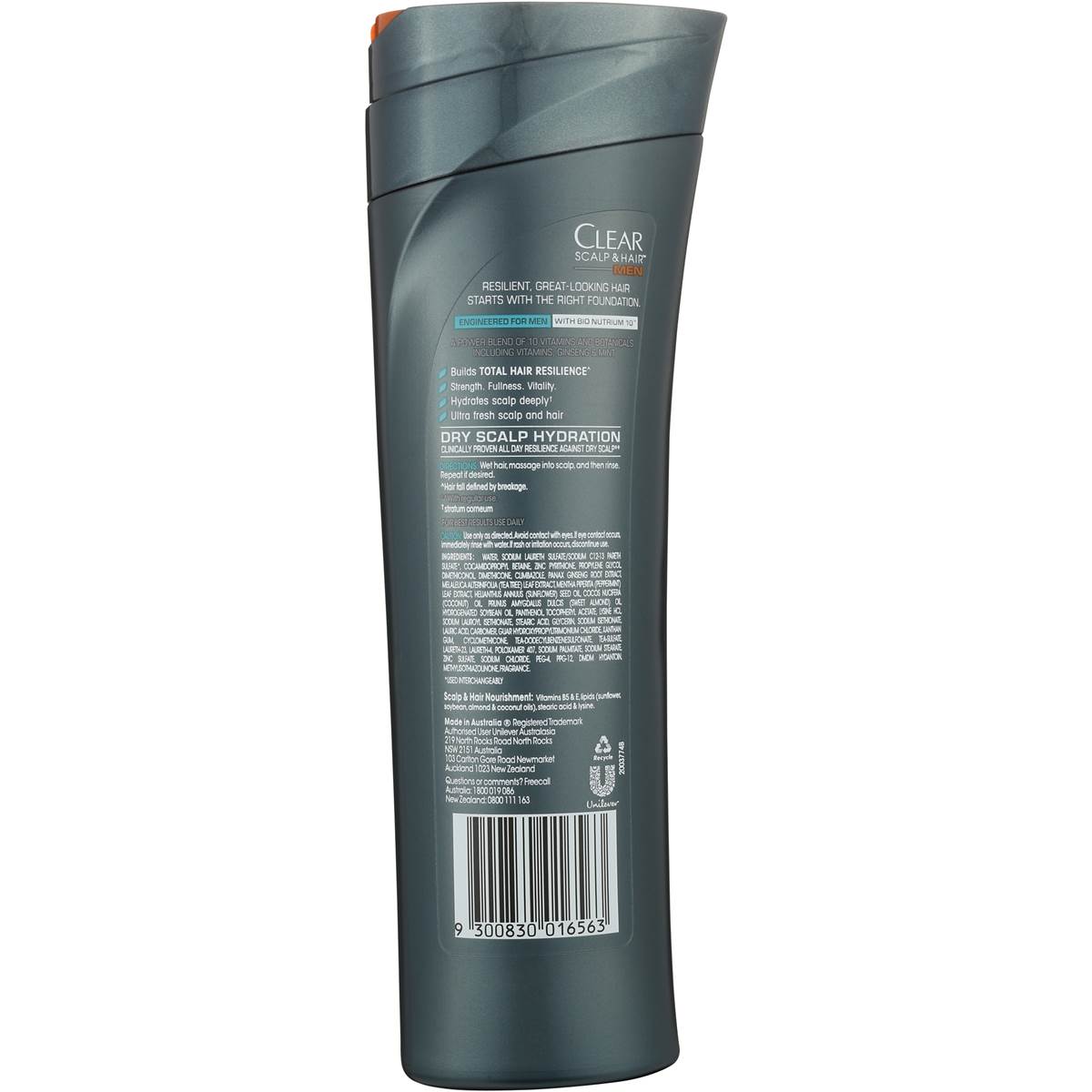 Clear For Men 2 In 1 Dry Scalp Hydration 350ml Woolworths