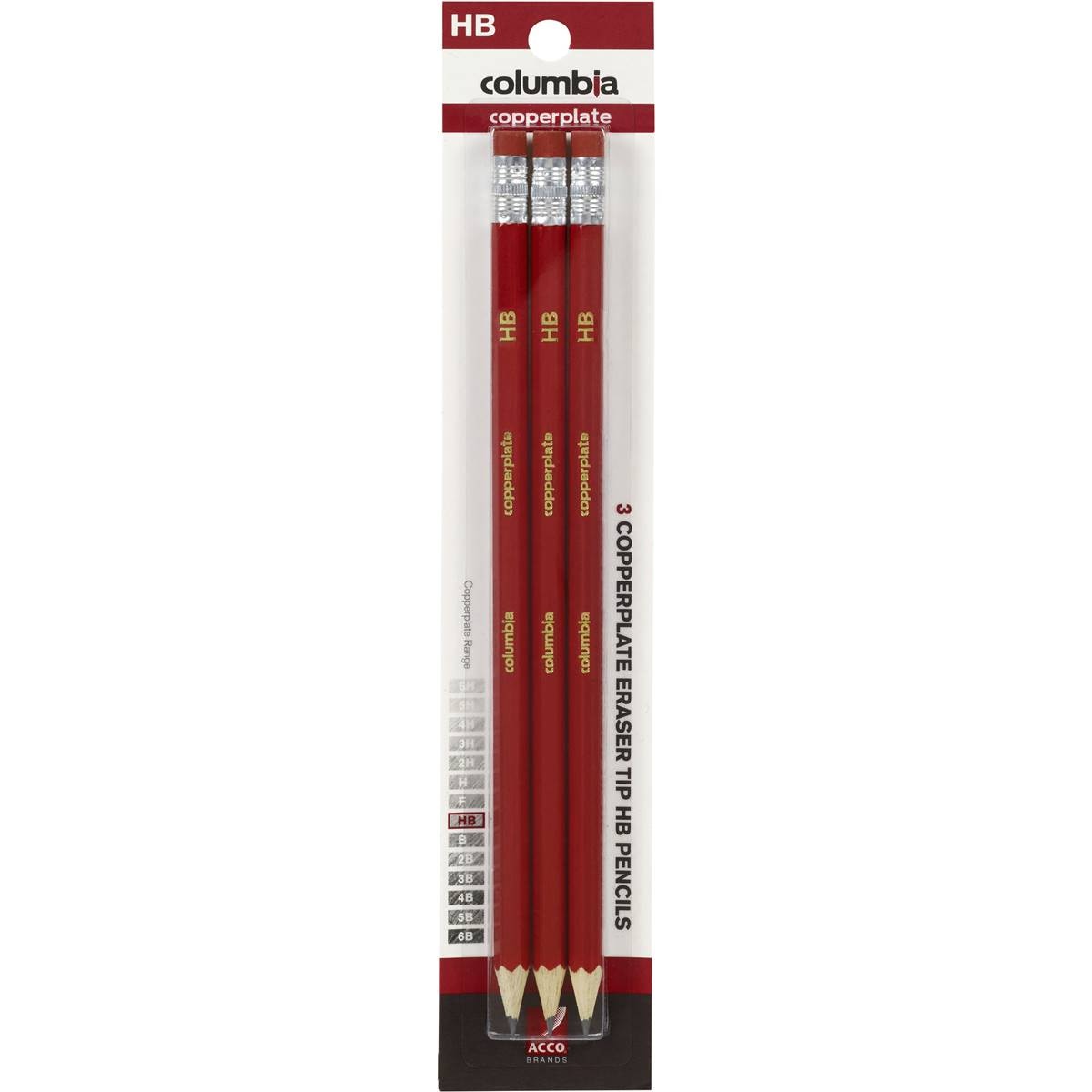 Columbia Eraser Tip Hb Pencils