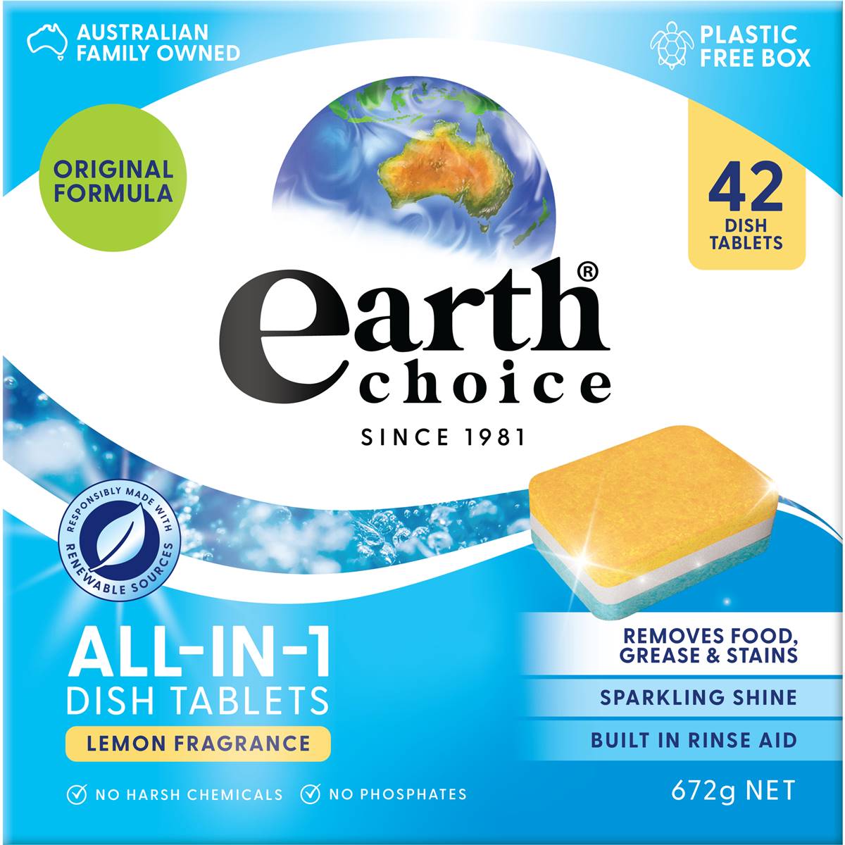 Earth Choice Dishwashing Tablets 42pk Woolworths