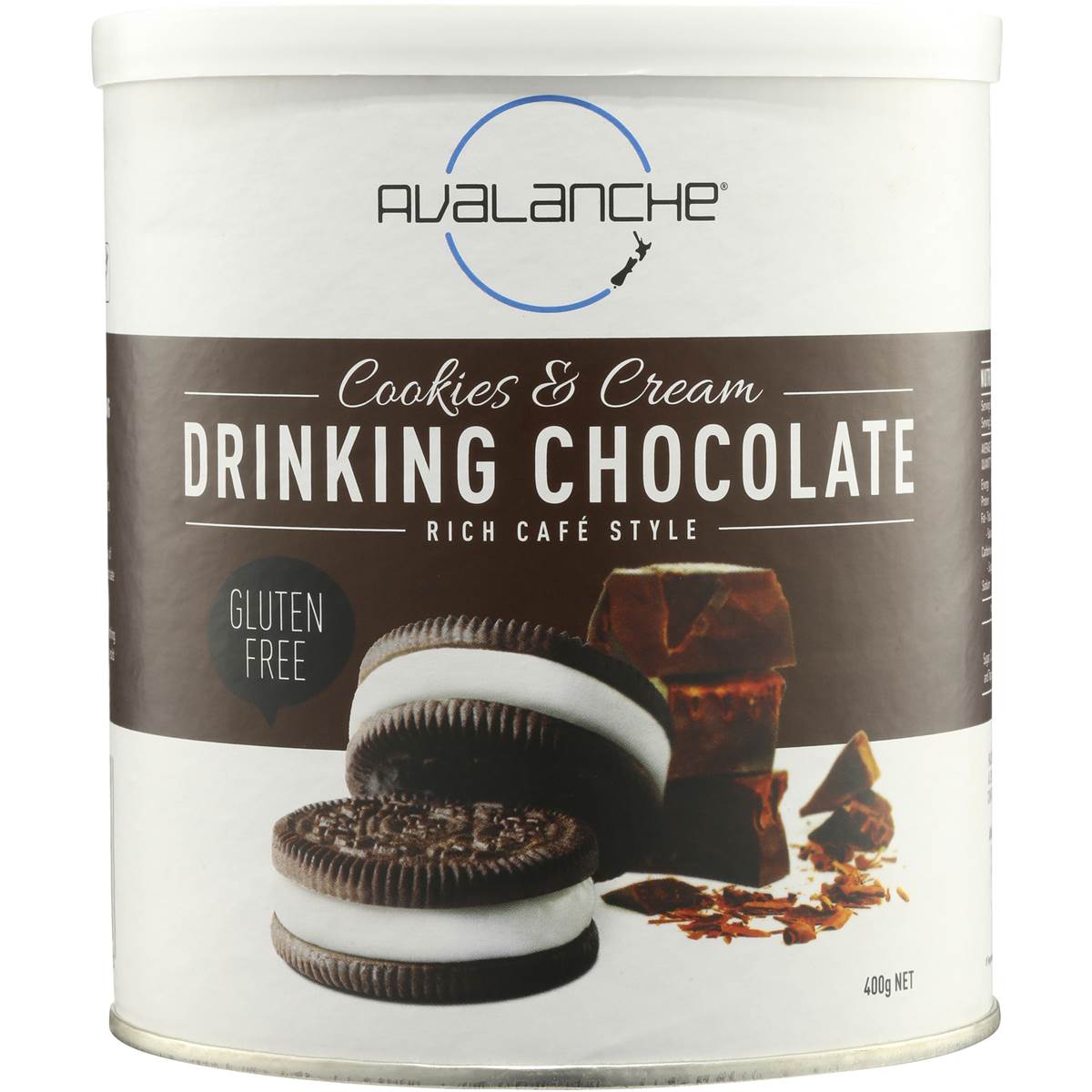 Avalanche Cookies & Cream Drinking Chocolate 400g Woolworths