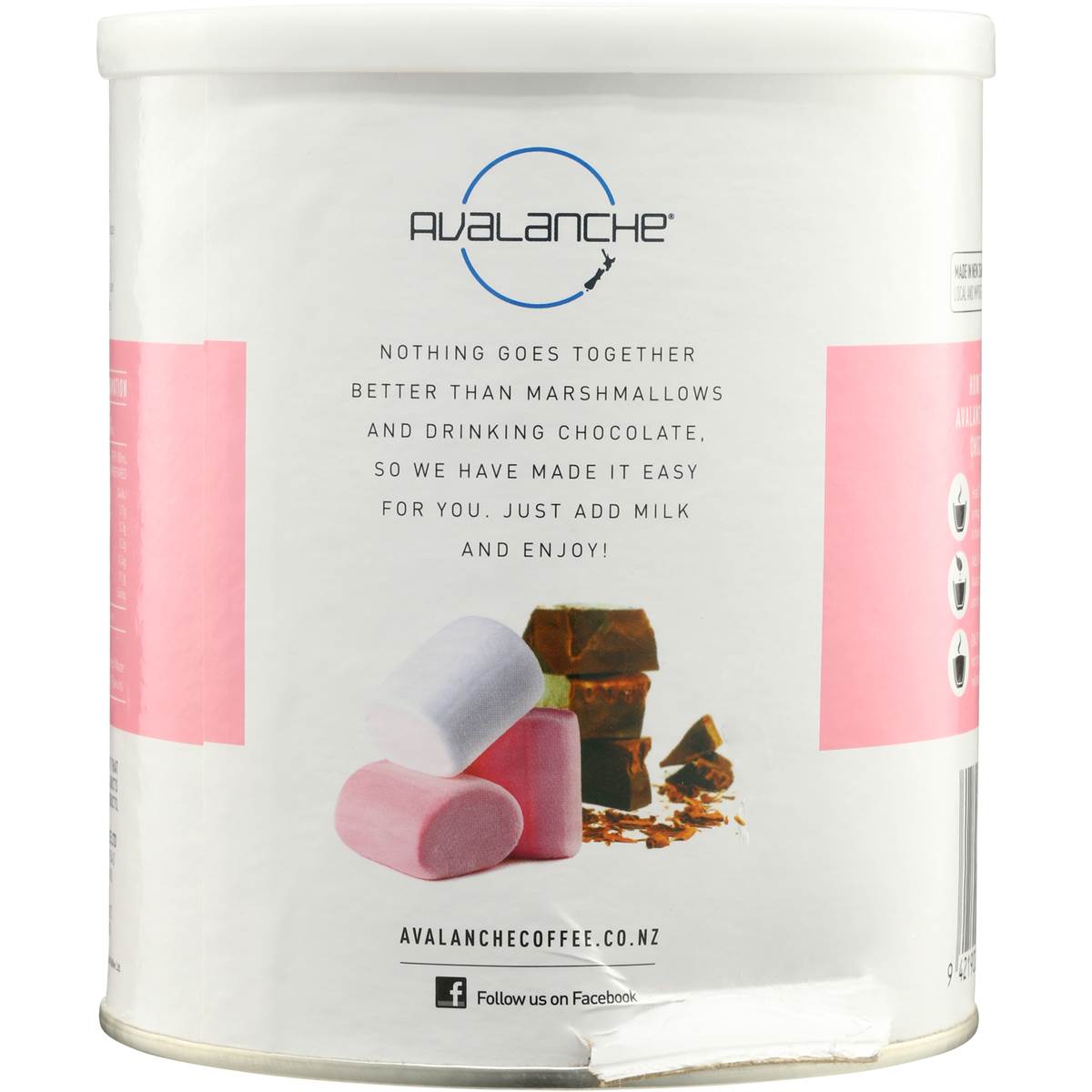 Avalanche Marshmallow Melt Drinking Chocolate 400g Woolworths