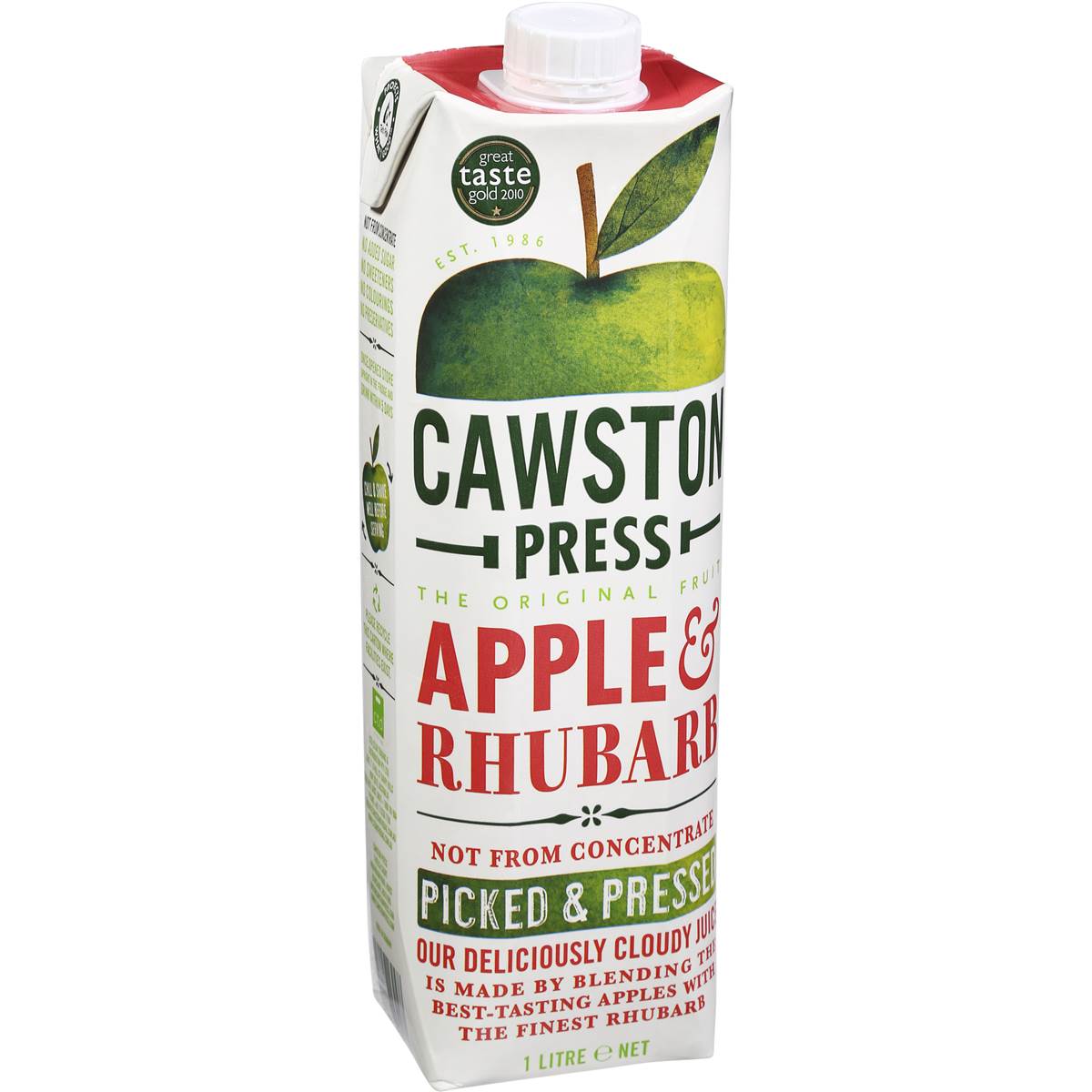 Cawston Press Apple & Rhubarb Juice 1l | Woolworths