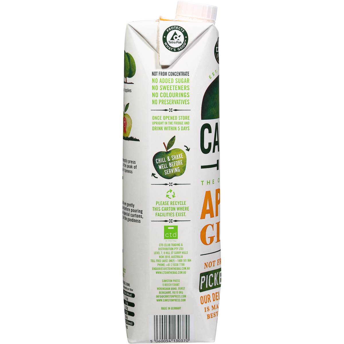 Cawston Press Apple & Ginger Juice 1l Woolworths