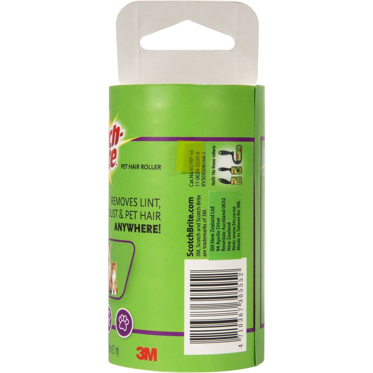 Scotchbrite Pet Hair Lint Roller Refill 56 Sheets Woolworths