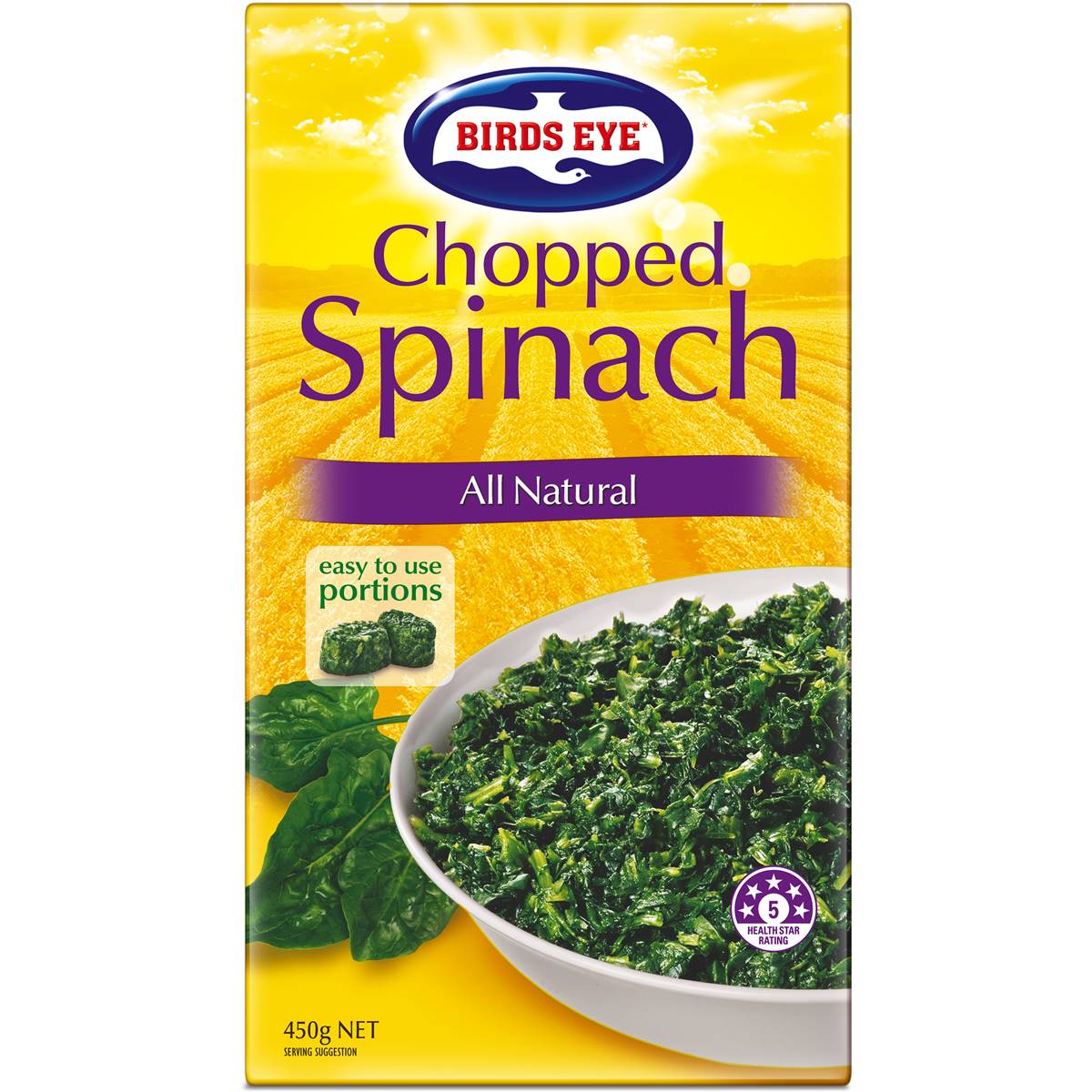 Birds Eye Spinach Chopped 450g | Woolworths