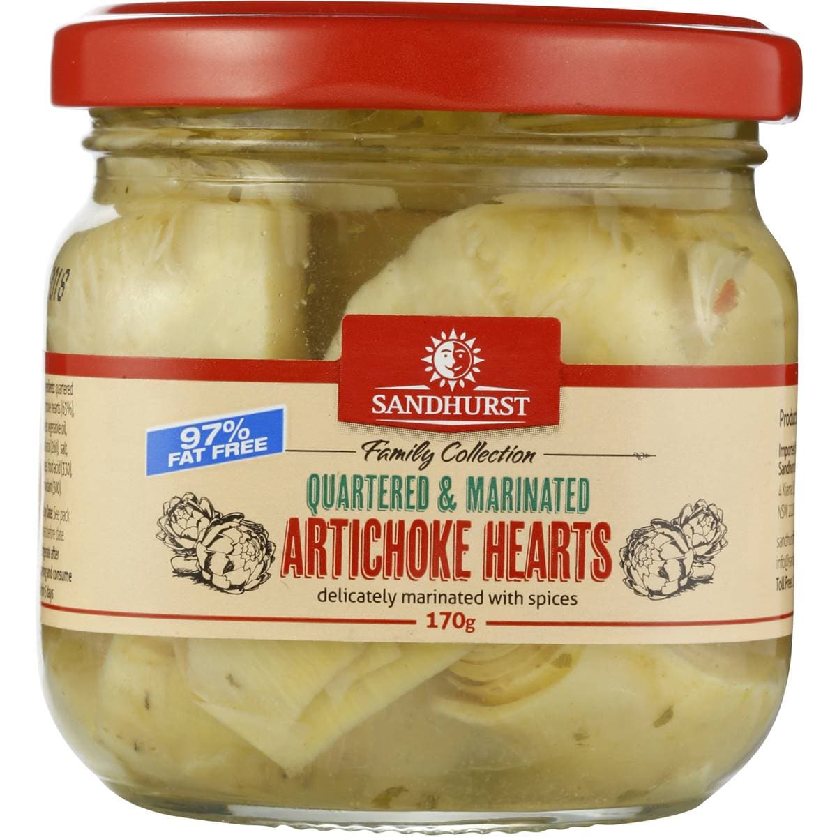 Sandhurst Artichoke Marinated 170g Woolworths