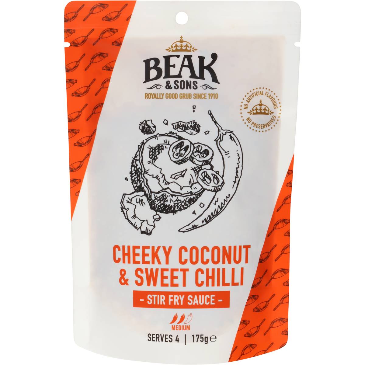 Beak & Sons Sweet Chilli & Coconut Stir Fry Sauce 175g Woolworths
