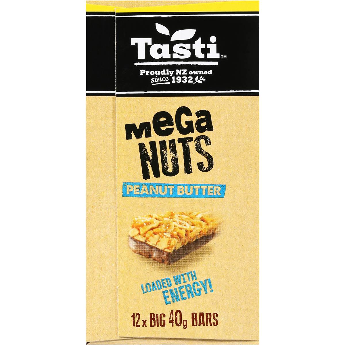 Tasti Nut Bar Value Pack Mega Nuts Peanut Butter 480g Woolworths
