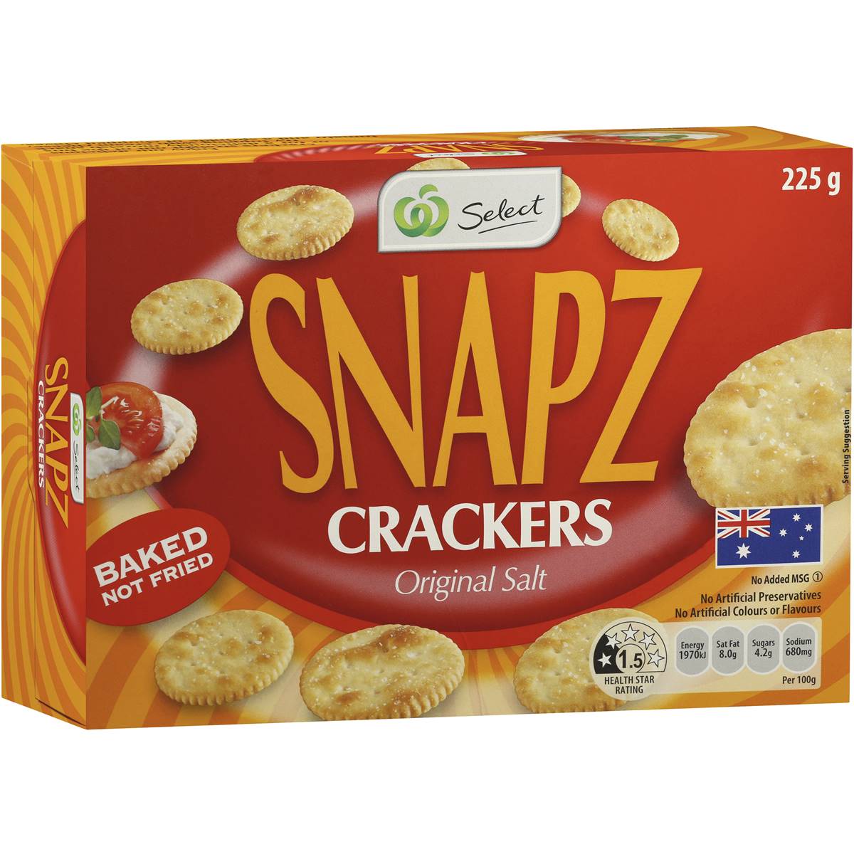Select Snapz Cracker Original 225g Woolworths
