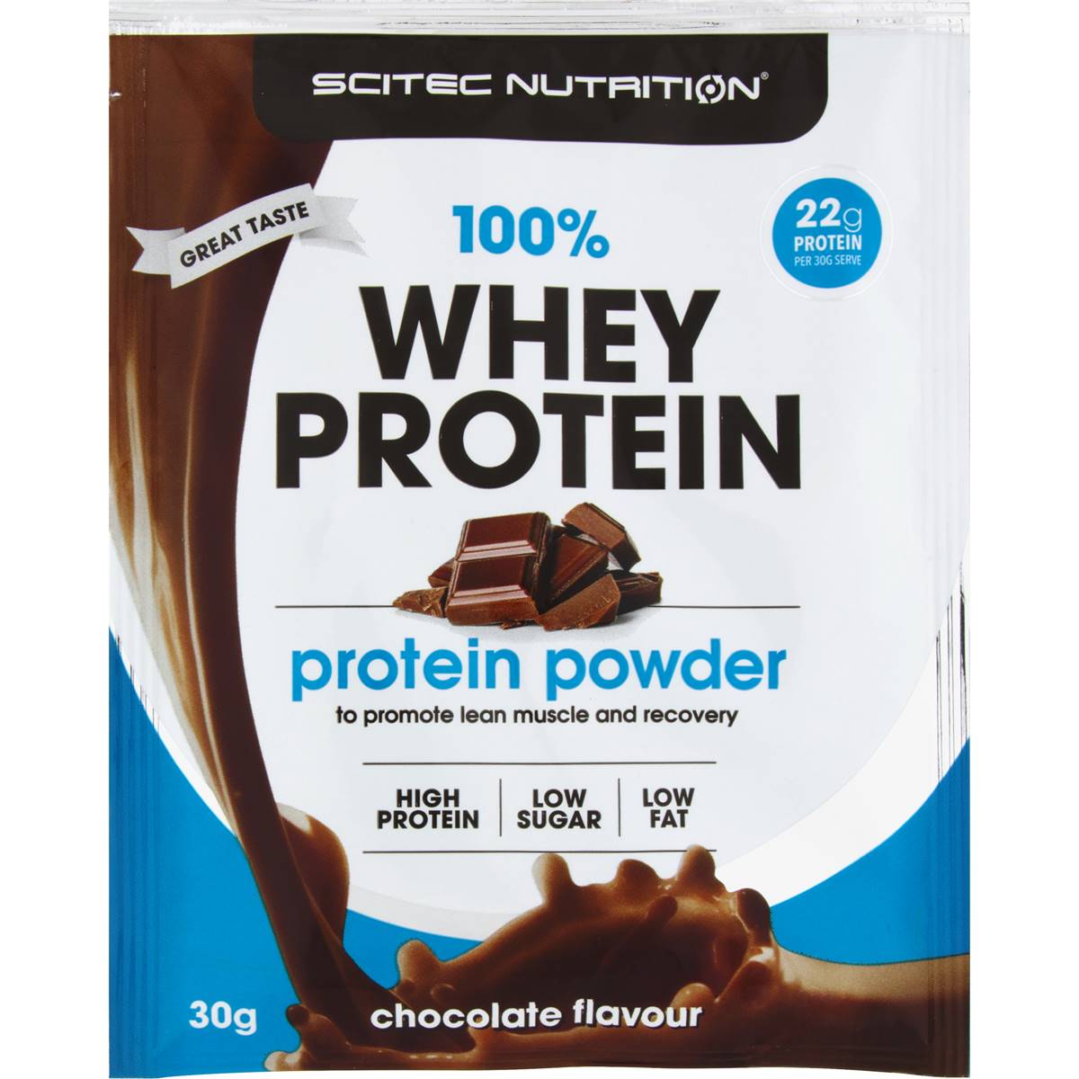Scitec Nutrition 100 Whey Protein Chocolate 30g Woolworths