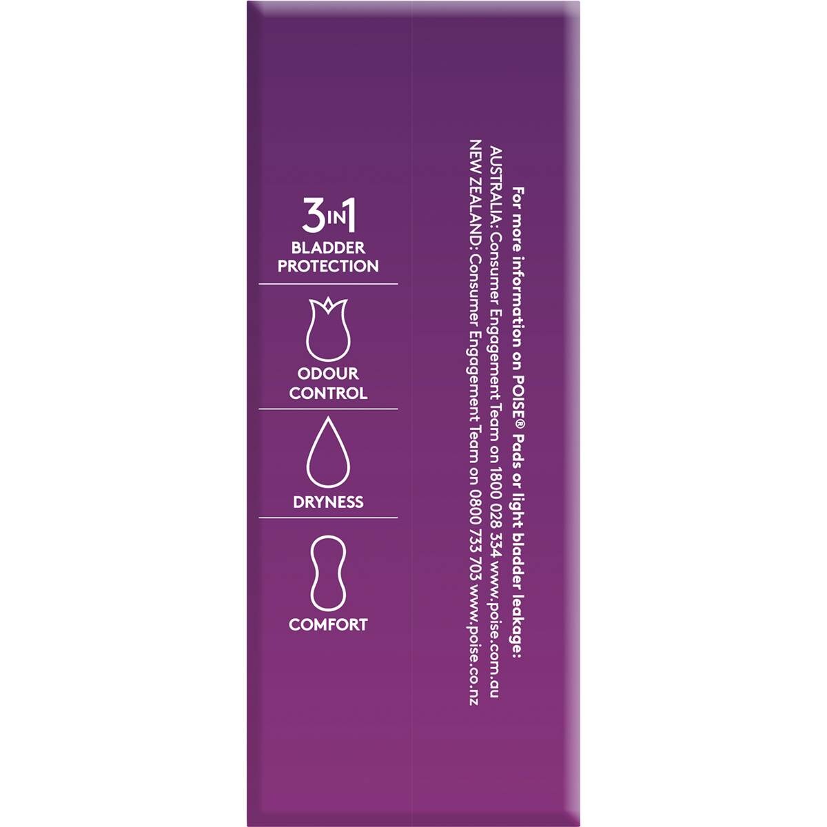 Poise Pads For Bladder Leaks Regular 16 Pack Woolworths