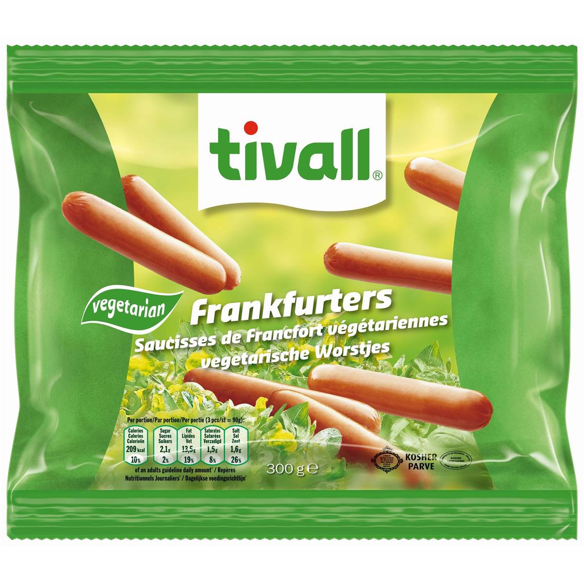 Tivall Vegetable Smoked Sausage Frozen Meal