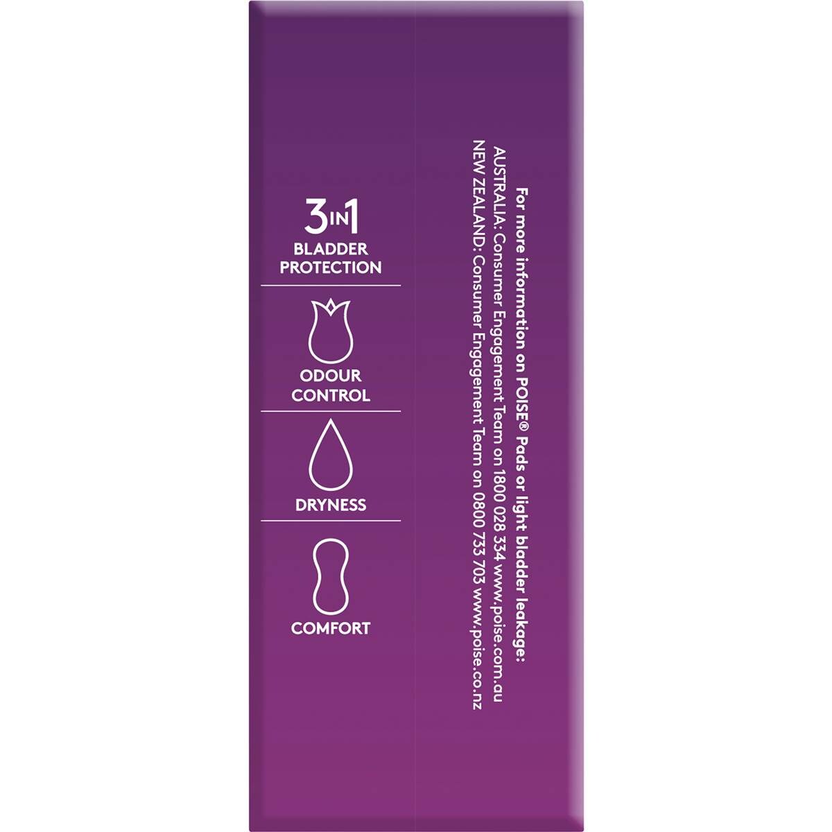 Poise Pads For Bladder Leaks Extra 12 Pack Woolworths
