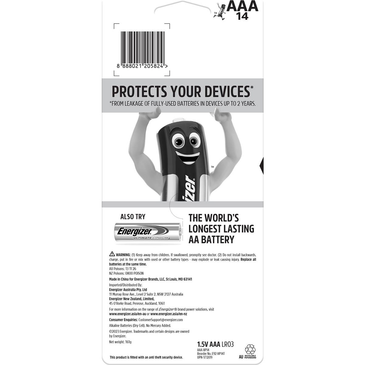 Energizer Max Aaa Batteries 14 Pack Woolworths