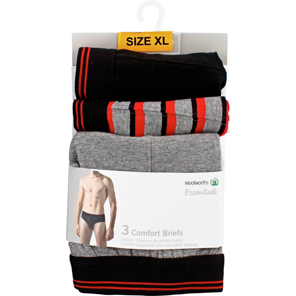 Essentials Underwear Men's Brief Size Xl Each Woolworths