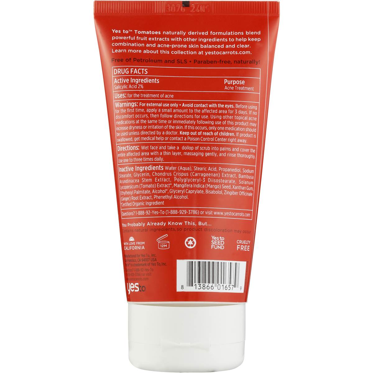 Yes To Tomatoes Facial Cleanser Pore Scrub 113g | Woolworths