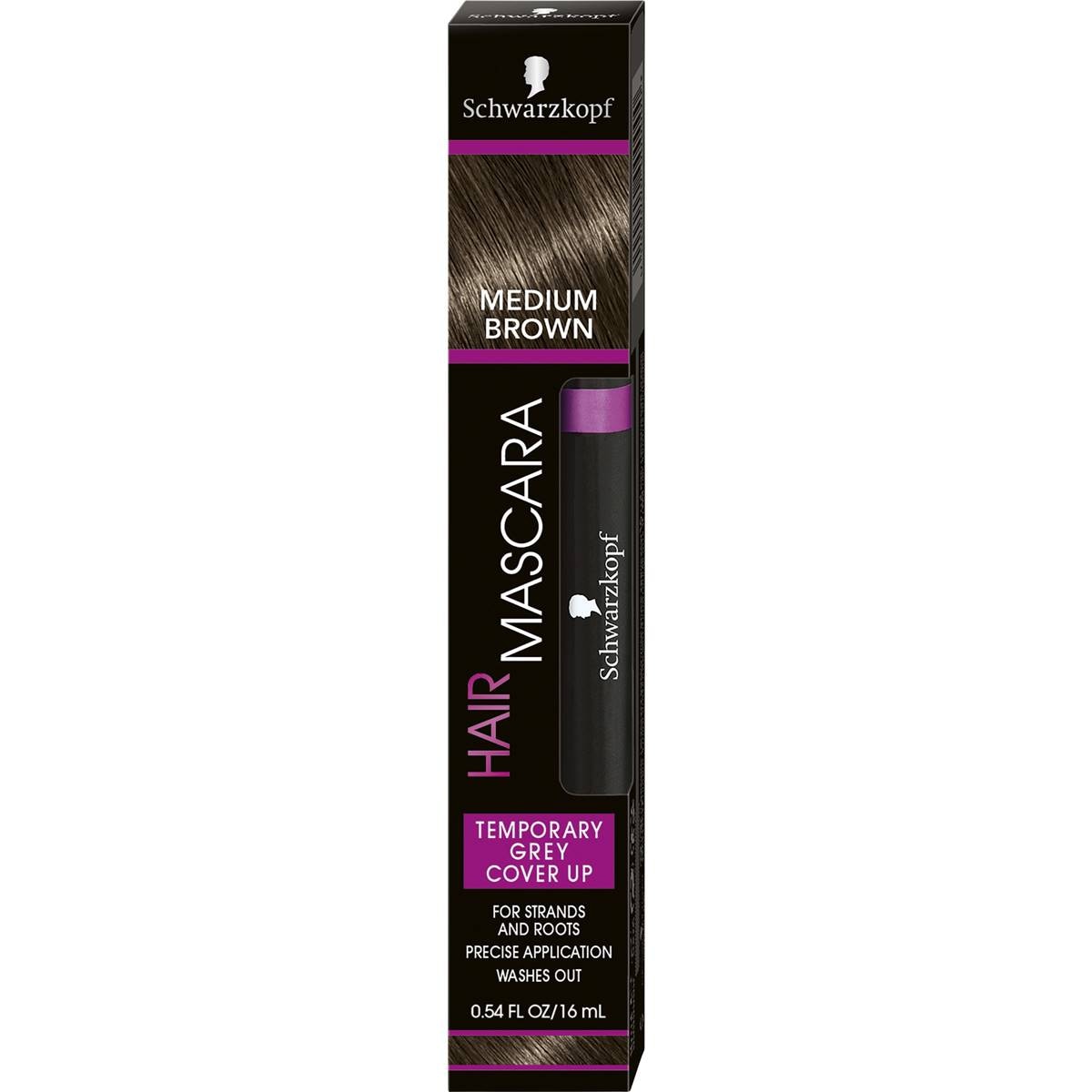 Schwarzkopf Hair Mascara Medium Brown 16ml | Woolworths