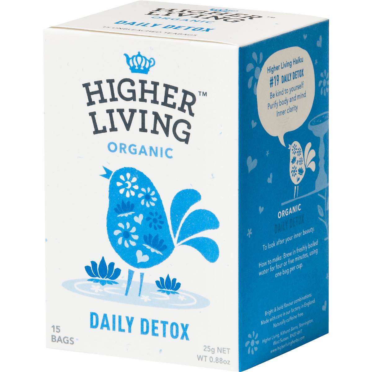 Higher Living Organic Daily Detox Tea Bags