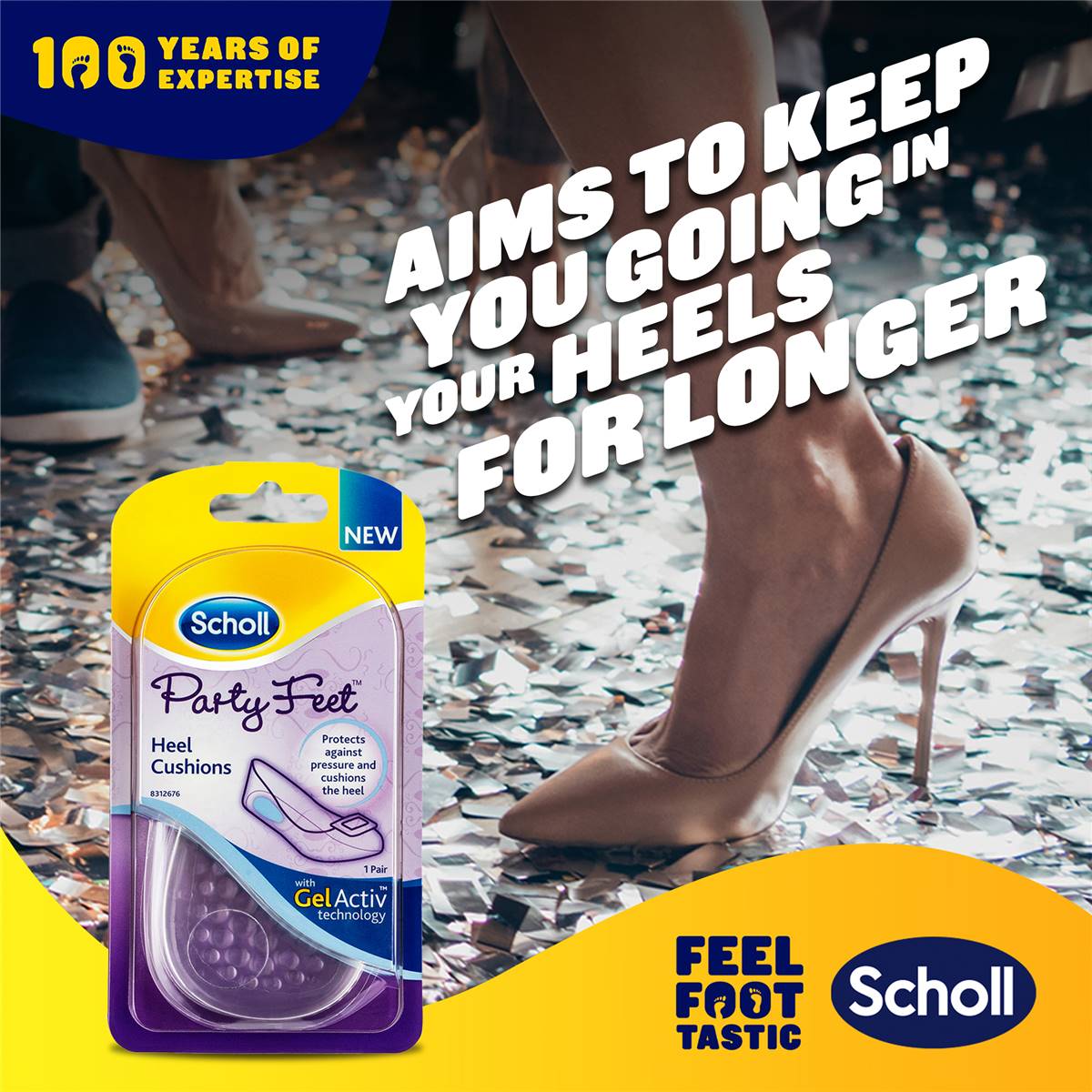 Scholl Party Feet Invisible Gel Heel Cushions Each Woolworths