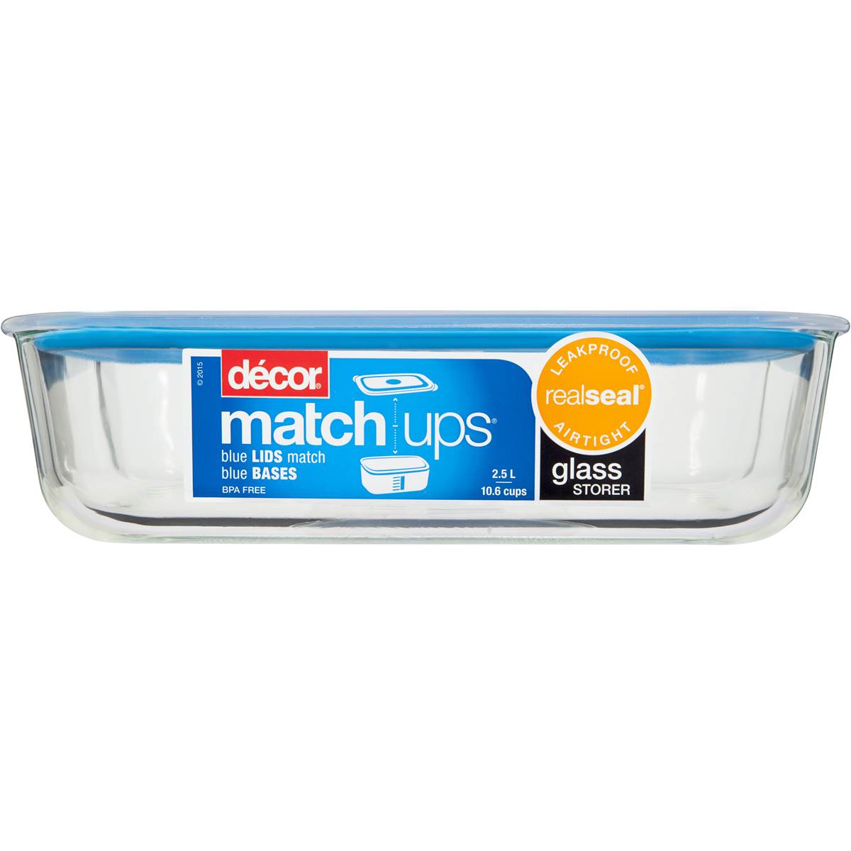 Decor Matchups Glass Storer Oblong 2.5l Woolworths