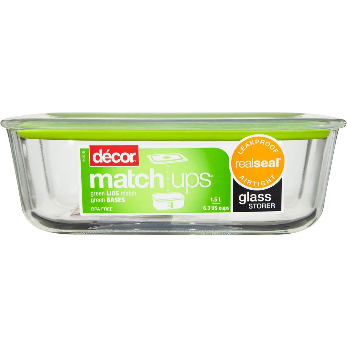 Decor Matchups Glass Storer Oblong 1.5l Woolworths