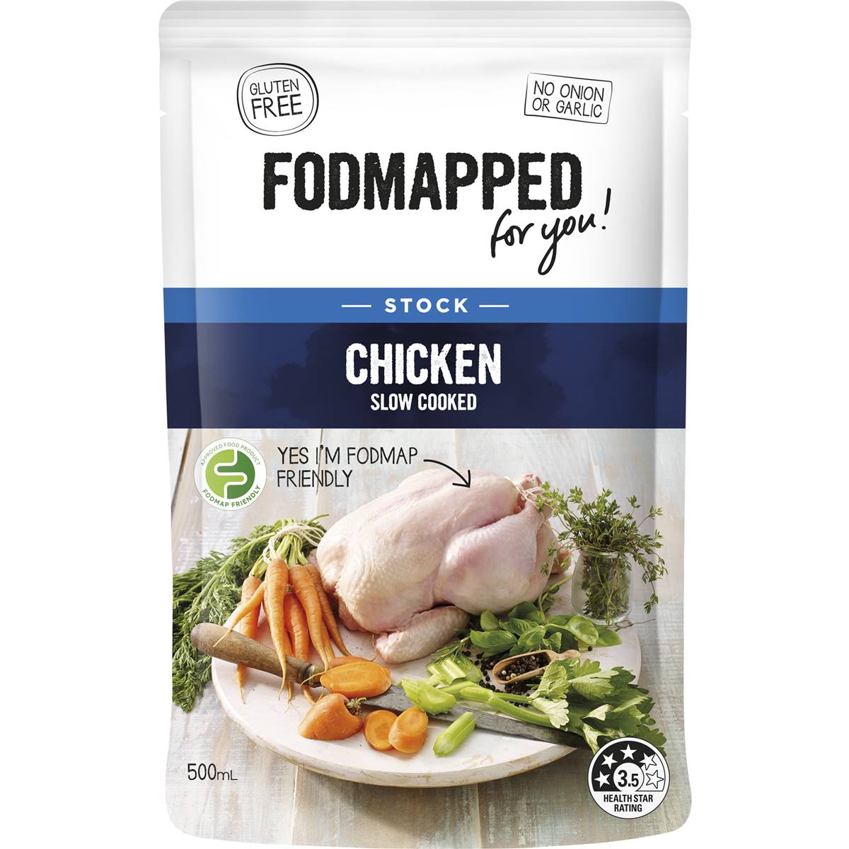 Fodmapped For You Slow Cooked Chicken Stock 500ml Woolworths fodmapped-for-you-slow-cooked-chicken-stock-500ml-woolworths