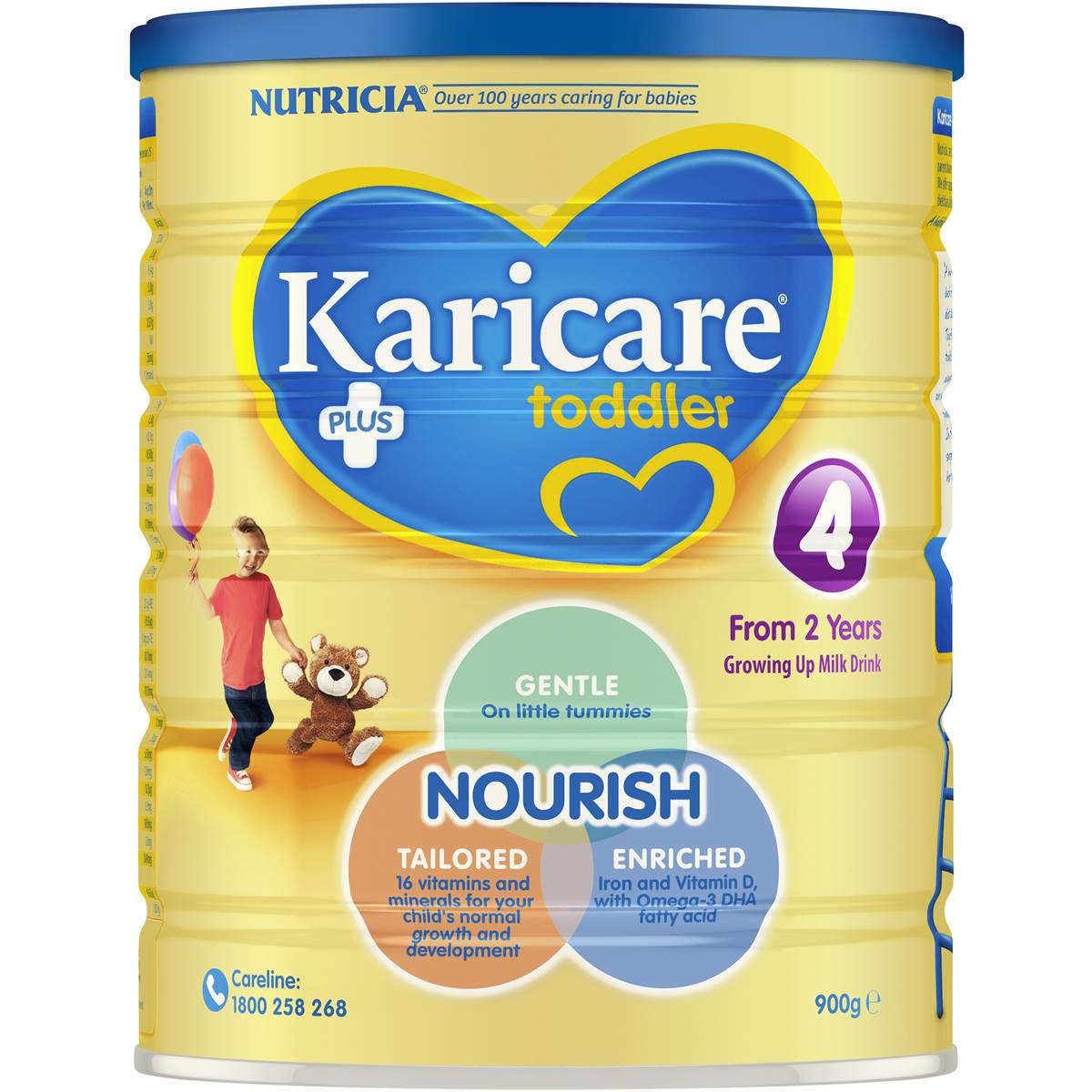 Karicare Plus+ Toddler Formula Stage 4 From 2 Years 900g Woolworths
