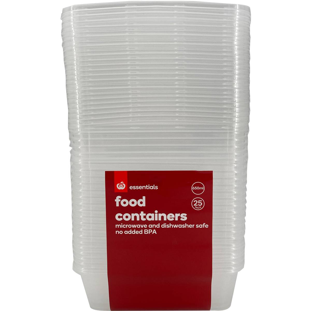 Essentials Plasticware Food Storage 25 Pack Woolworths