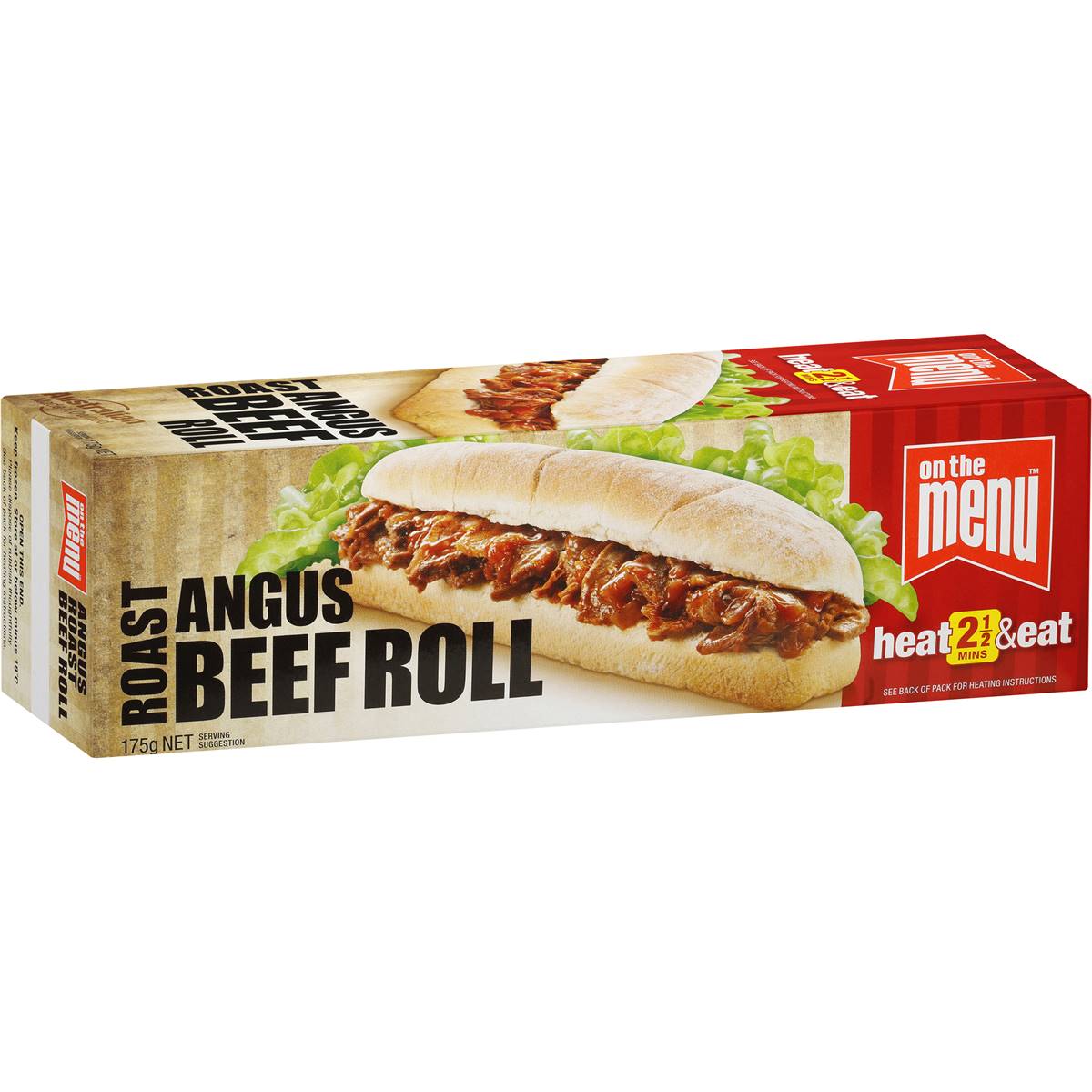 On The Menu Angus Roast Beef Roll 175g Woolworths