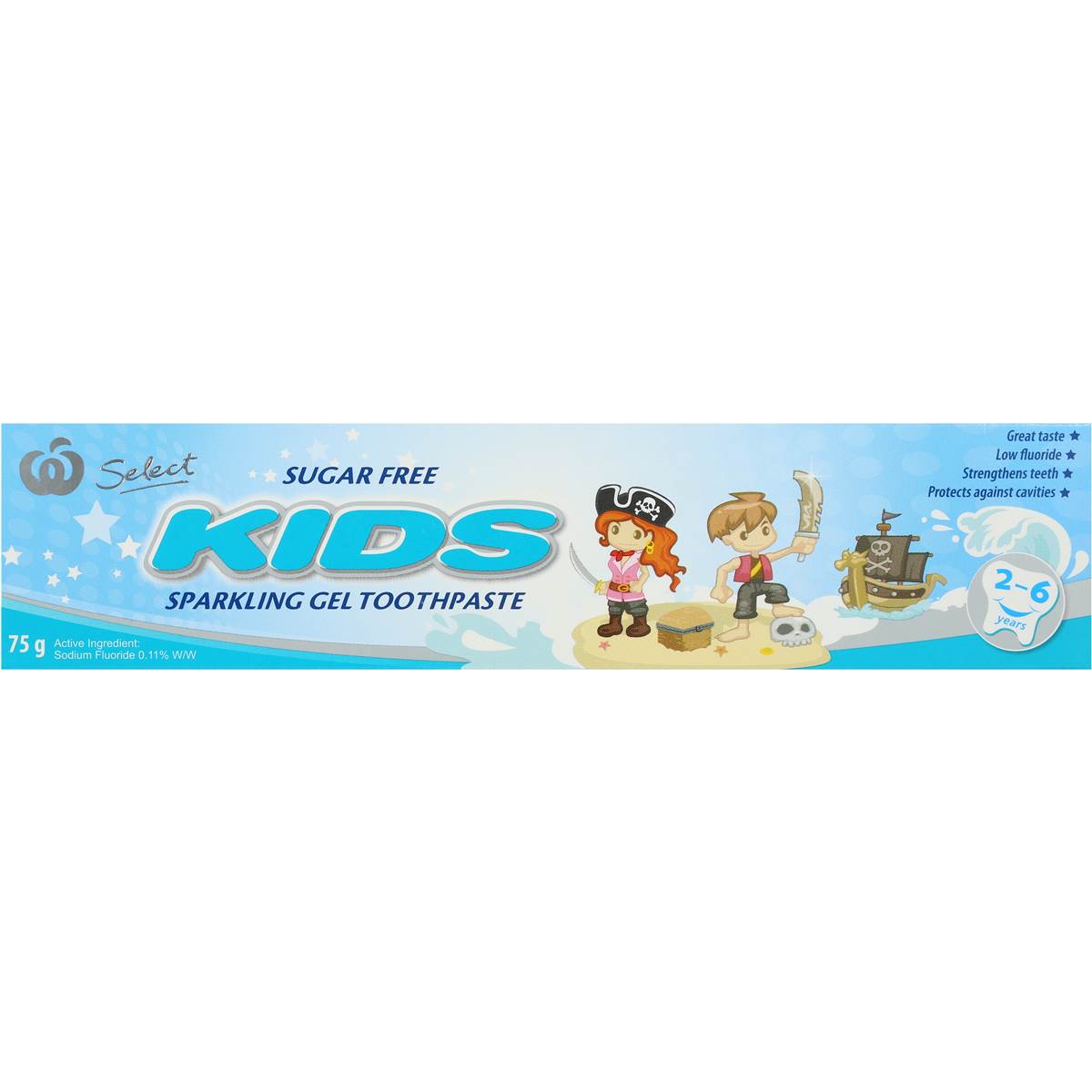 Woolworths Select Toothpaste Kids 75g Woolworths
