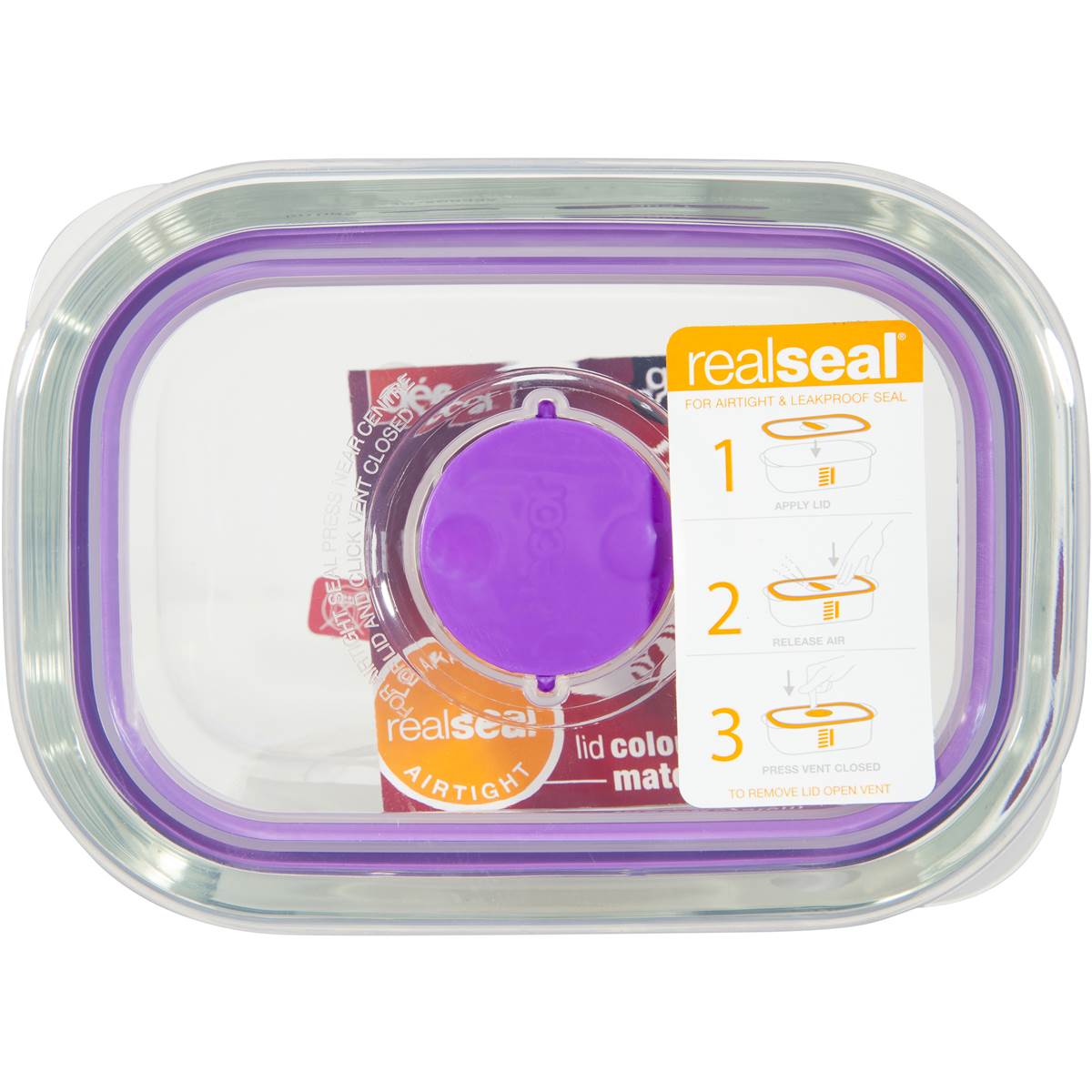 Decor Matchups Glass Storer Oblong 600ml Woolworths