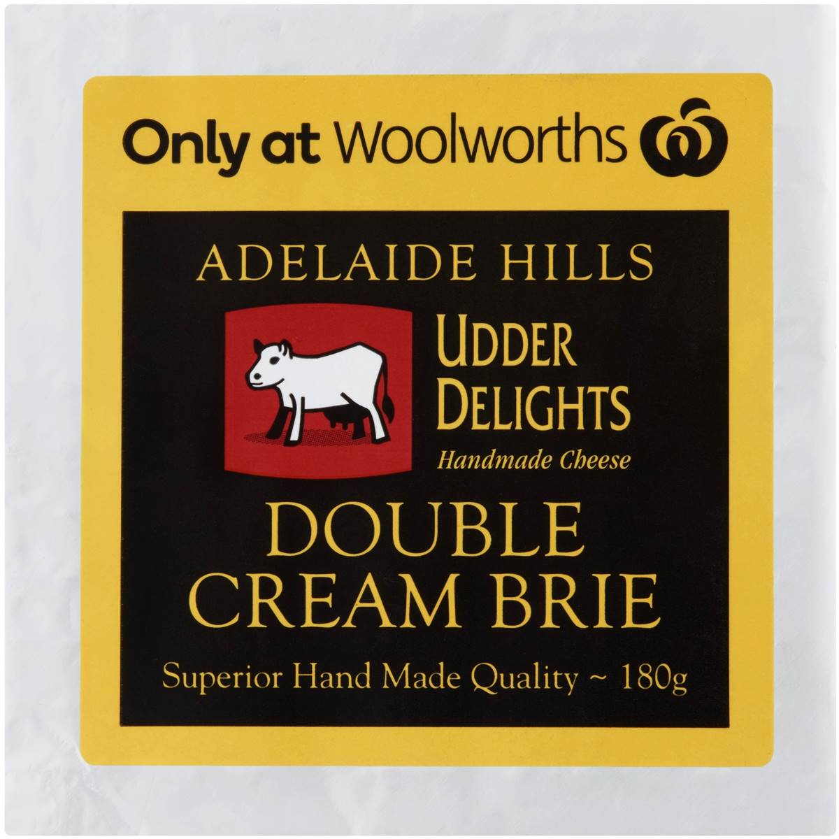 Udder Delights Double Cream Brie 180g Woolworths