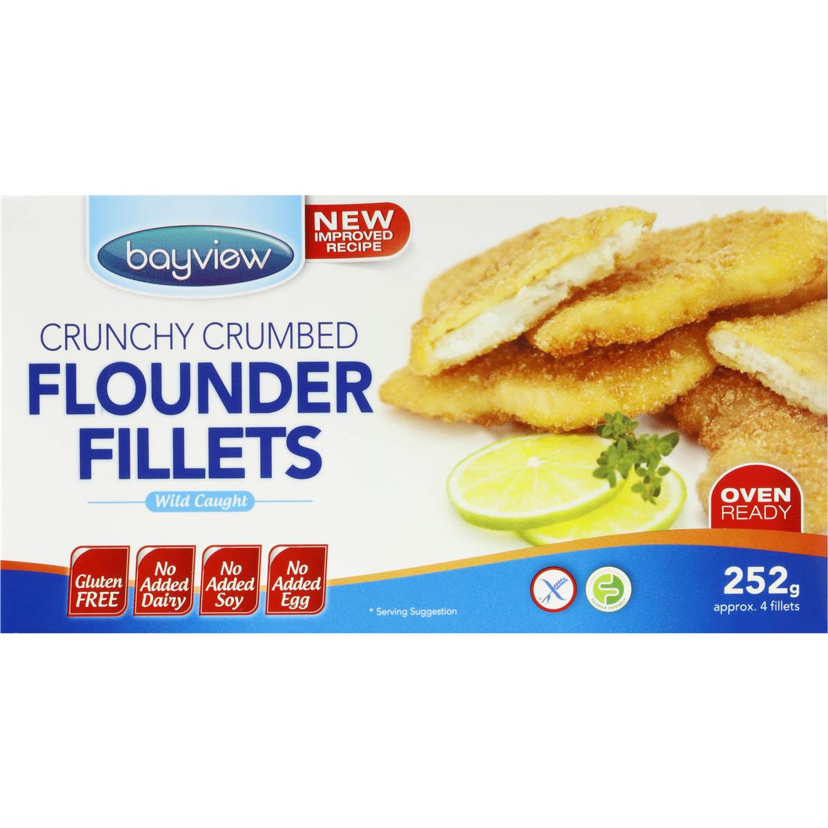 Bayview Fillets Natural Flounder Gluten Free 252g Woolworths